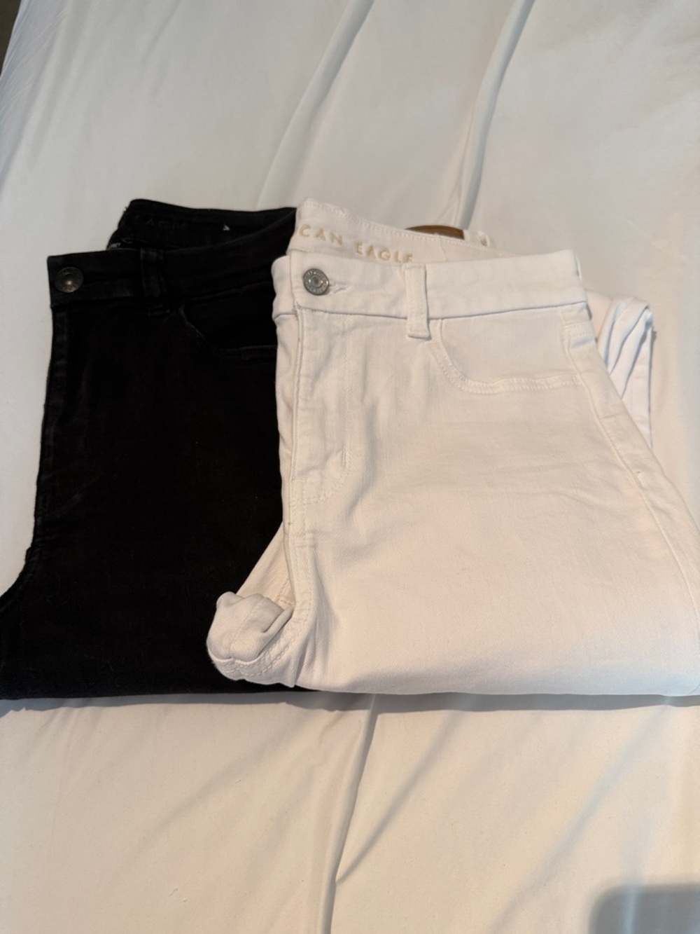 American Eagle Outfitters Black and White Jeans Set